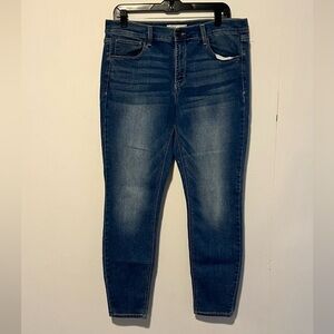 Mudd Flex Stretch Low Rise Skinny Jeans Pockets Button Zipper Q51